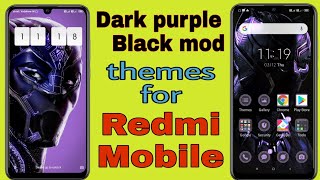 Dark purple black mod themes for redmi mobile by technical Singh screenshot 5