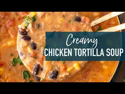 Creamy Chicken Tortilla Soup Recipe
