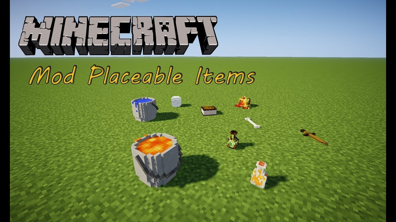 [Présentation du mod] Placeable Items 1.10.2 [FR] - YouTube