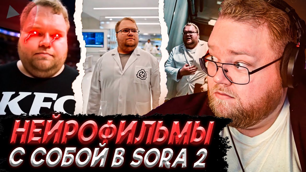 T2x2 СМОТРИТ НЕЙРОФИЛЬМЫ С СОБОЙ В Sora 2