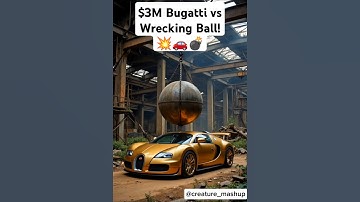 🚘🆚🌍 Bugatti vs Gravity: 0–1 #Bugatti #CarDestruction #Shorts