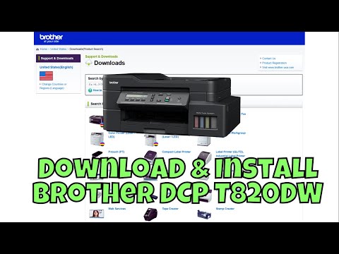 How To Download & Install Brother DCP T820DW Printer Driver in Windows 10/11