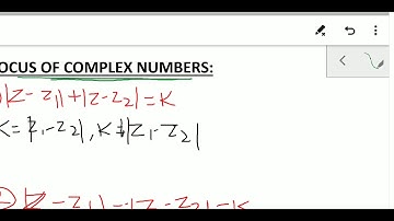 LOCUS OF COMPLEX NUMBERS: IIT JEE I BITSAT I NDA