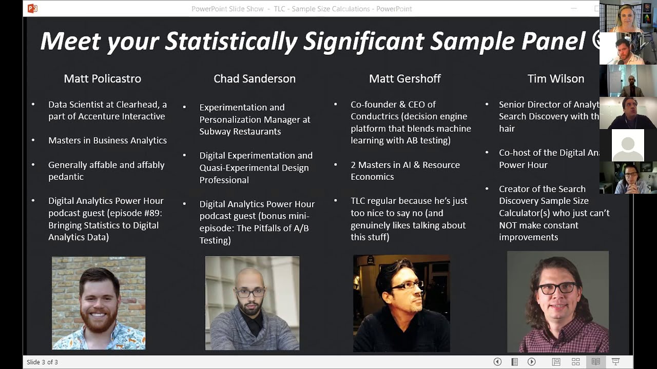 Tlc Calculating Sample Sizes And Why They Matter Youtube