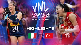 ITA vs. TUR  Highlights | Week 1 | Women's VNL 2024