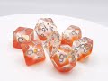 Animal Kingdom - On Golden Swan Old School 7 Piece DnD RPG Dice Set