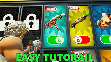 GINGERBREAD SMG LOCATIONS | 1V1 WITH EVERY GUN 6155-1398-4059 FORTNITE