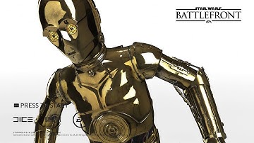 Star Wars  Battlefront 3 animation on start menu (R2-D2 and C-3PO)