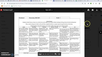 First Grade Choice Boards