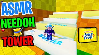 ASMR Roblox Needoh Tower obby Satisfying sounds 😴 Gum Chewing 🎮🎧 Controller Sounds + Whispering 💤