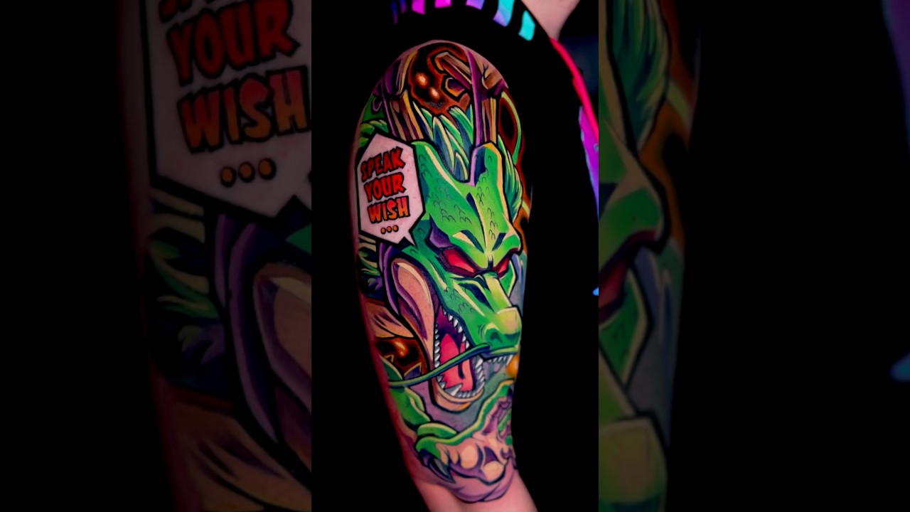 Dragonball Z Tattoo #animetattoo #dbz #tattoo #dragonballz #music #shenron