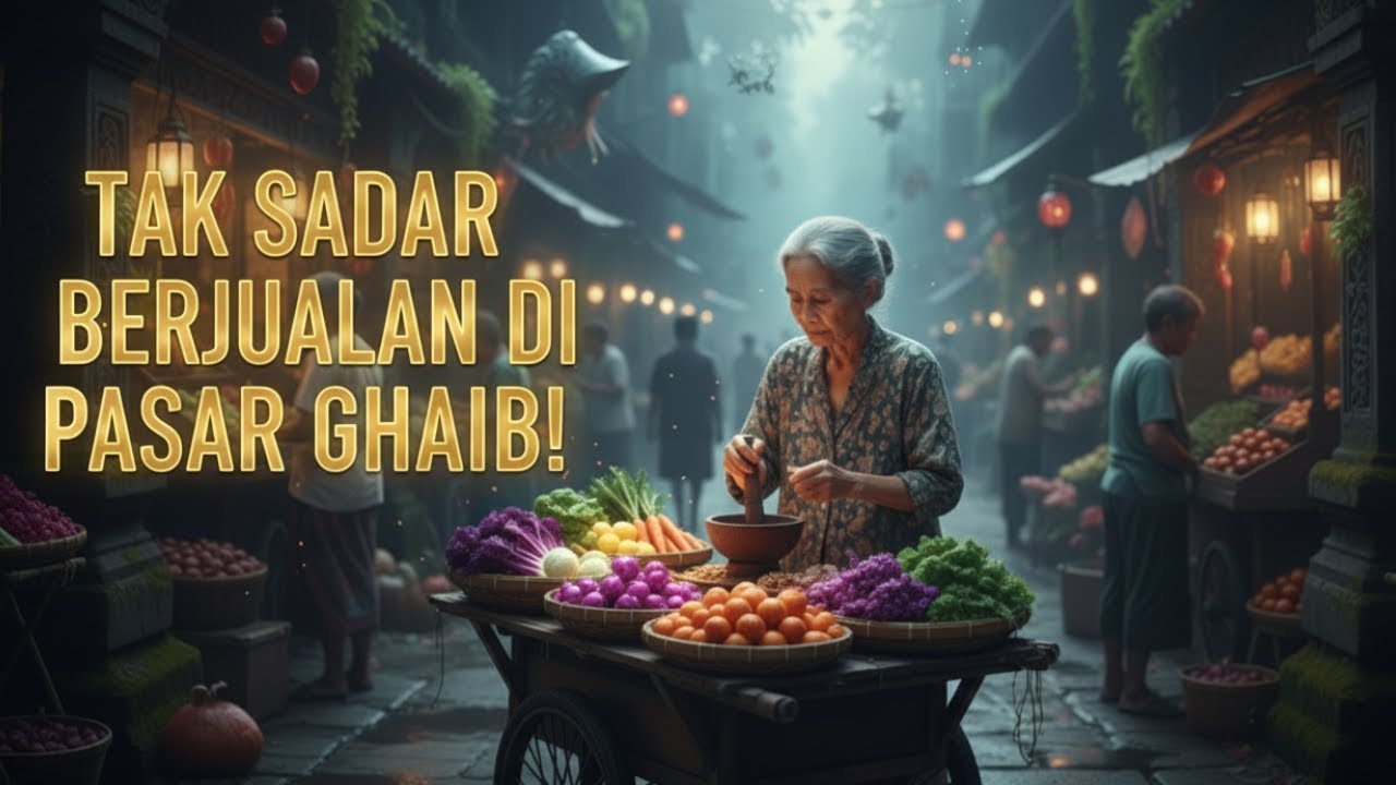 SEORANG NENEK TAK SADAR JUALAN DI PASAR GHAIB SETIAP HARI!