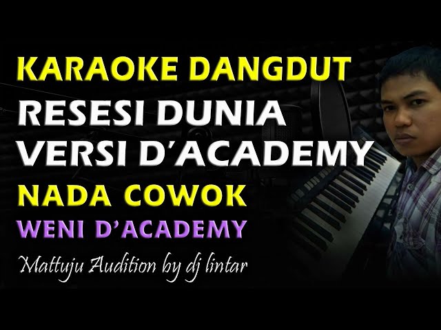 Karaoke Dangdut Resesi Dunia || Weni D'Academy || Nada Cowok class=