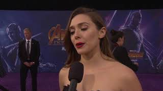 Avengers Infinity War Los Angeles World Premiere  Itw Elizabeth Olsen  