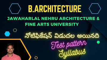 Bachelor of Architecture (JNAFAU) Course Eligibility, Application, Fee@IndianKnowledgeUniversity