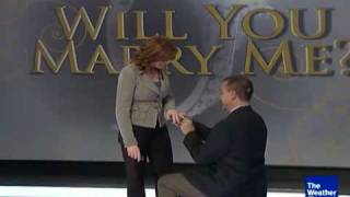 Wedding Proposal On The Weather Channel