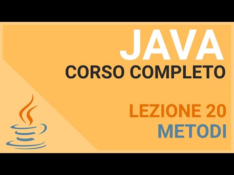 Video: Che cos'è un metodo Java?