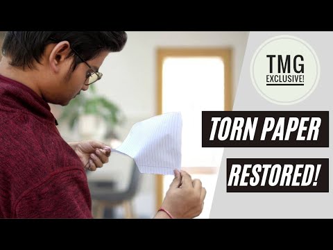 HOW To RESTORE A Torn Paper?!|Giveaway Update!|The Magician Guy|