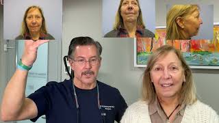 Short scar facelift on 69 year old on day 6, with interview by Dr. Lindsey in McLean VA