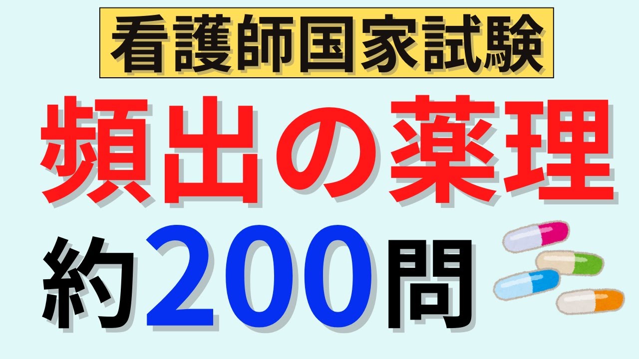 頻出の薬理　約200問