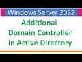 Additional Domain Controller in Active Directory | Microsoft Windows Server 2022
