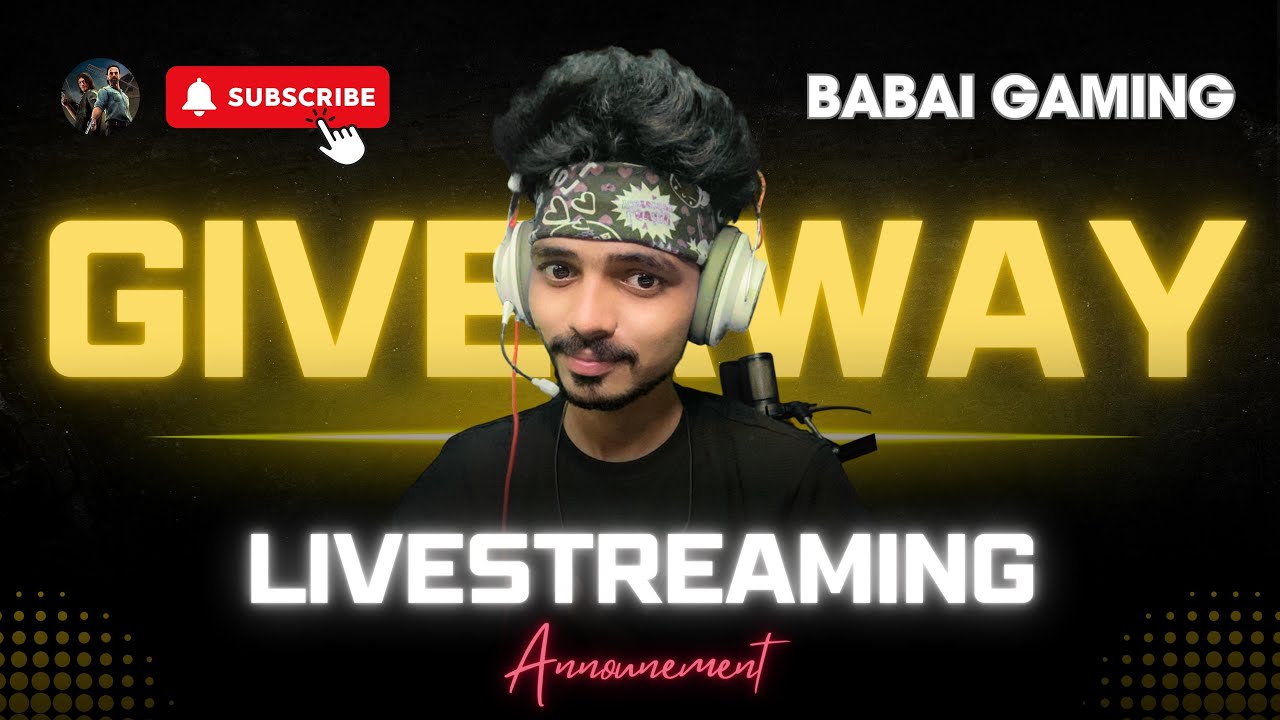 Giveawayy results are outtt.....! BGMI LIVE BABAI GAMING - YouTube