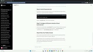 setup python virtual environment in vscode