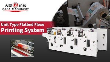 Unit Type Flexo Printing Machine with Die Cutting Slitting Units
