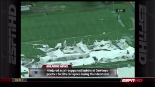 May 2 09 - Weather collapses Cowboys practice bubble screenshot 2