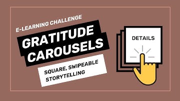 E-LEARNING CHALLENGE: Full Directions! Gratitude Carousels (9-slide eLearning Practice Prompt!)