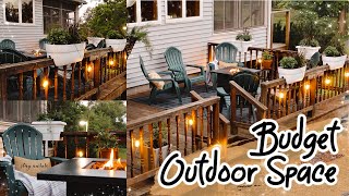 DIY Budget Porch Decor Outdoor Patio Decorate With Me | Cheap Deck Ideas | Adaline Zook by Adaline's Home 36,343 views 8 months ago 14 minutes, 23 seconds