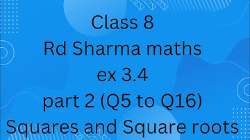 ex 3.4 rd sharma class 8 // part 2 Q 5 to Q 16 //@activebeing