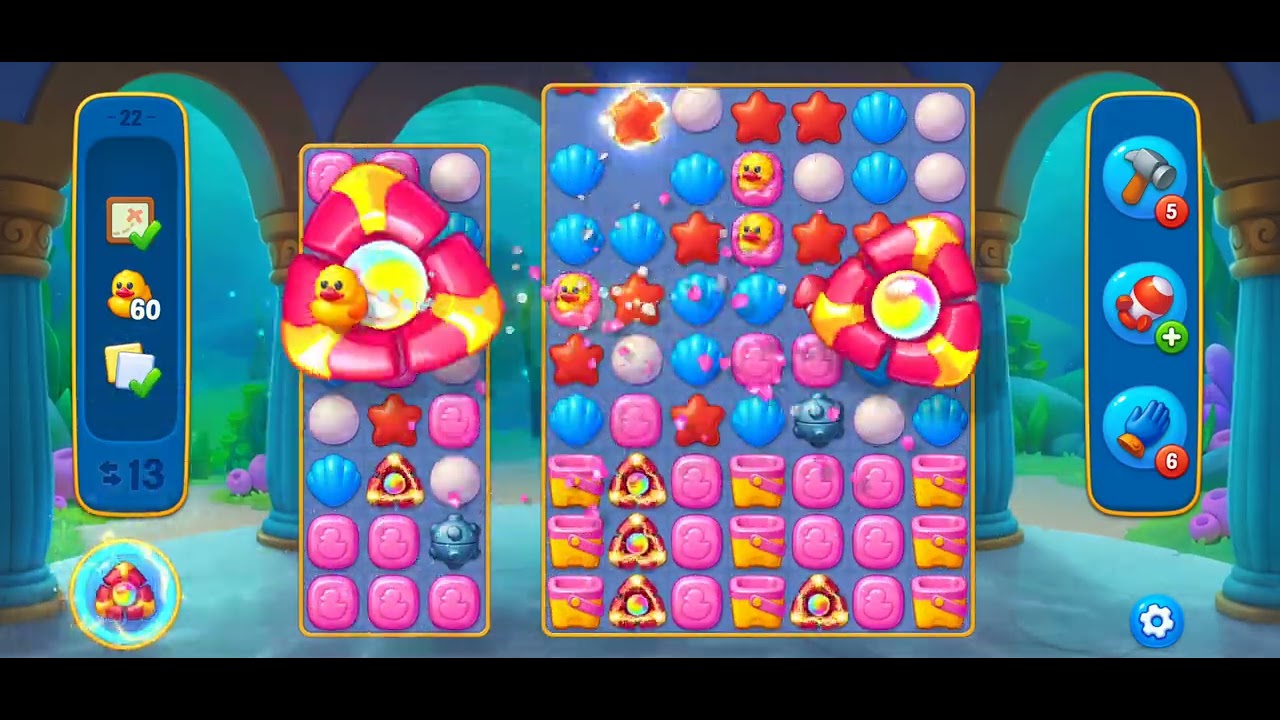 Fishdom gameplay, Deep Dive win 