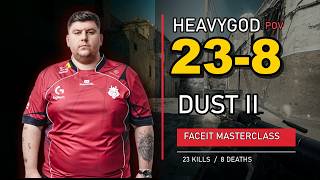 HeavyGod POV: 23-8 on Dust2 | CS2 FACEIT Masterclass