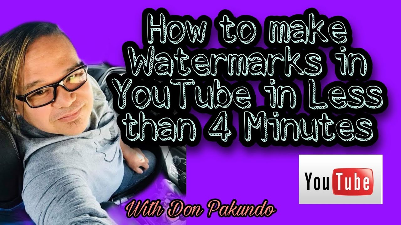 How to Make Watermarks in Less than 4 Minutes l Don Pakundo YouTube