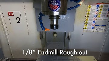 Prototype run 6061-T6 Aluminum emblem machined on Haas TM2