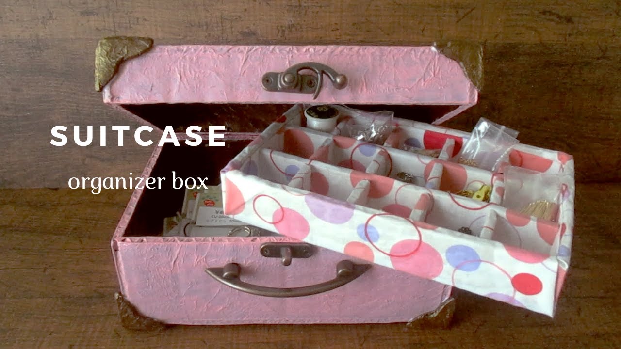 ダンボールでカルトナージュの裁縫箱の作り方 How To Make A Cartonage Sewing Box Using Cardboard Youtube