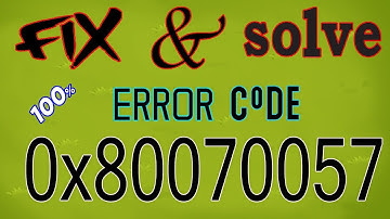 SOLVE Windows Update Error 0x80070057 in Windows 10/7/8 [4 Solutions] 2020 EASY FIX