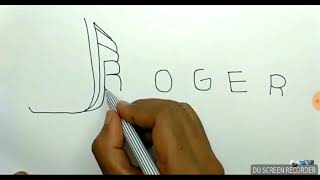 Keren...membuat Gambar Roger Mobile Legend Dengan Kata Roger