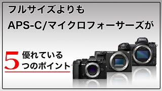 【カメラ】フルサイズよりもAPS-CやMFTを選ぶべき人【初心者OK】