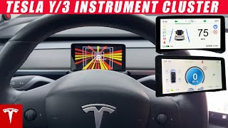 NEW Tesla Model 3/Y Instrument Cluster HUD Display - 2023 BEST One Yet!