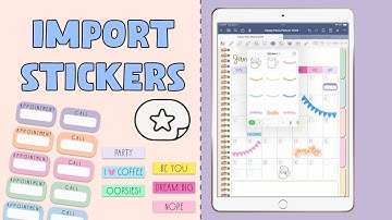 🩷 How to Import Stickers | ✨Goodnotes 6