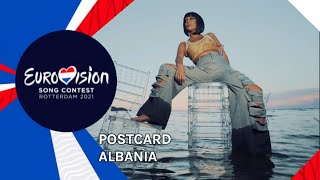 Postcard of Anxhela Peristeri from Albania - Eurovision 2021- Fan Made