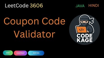 LeetCode 3606 | Coupon Code Validator | Filtering & Custom Sorting Explained (Java)