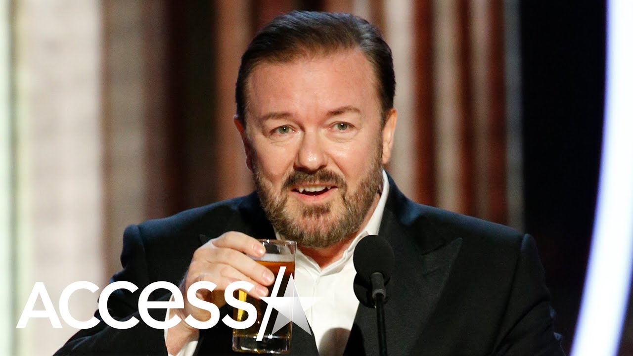 Ricky Gervais Roasts 2020 Golden Globes Attendees w/ Monologue - YouTube