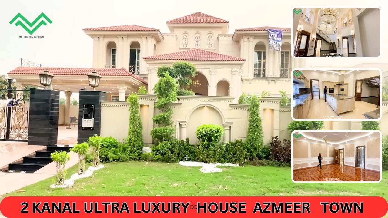 2 KANAL BRAND NEW MOST BEAUTIFUL HOUSE FOR SALE IN AZMEER TOWN NEAR ...