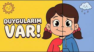 Kalbimde Bir Sürü Duygu Var Mutluluk, Korku, Öfke Duygular Şarkısı 🎵 (Çocuk Şarkıları)