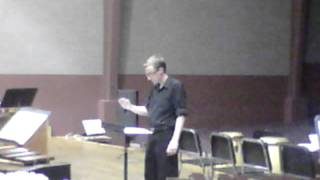 Matt Prindiville Conducting UNC Percussion Ensemble III