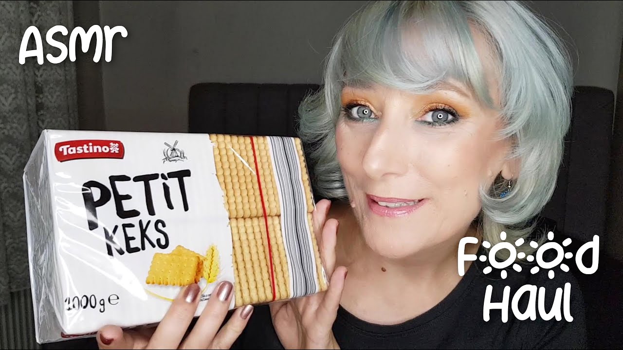 Food haul/whispering,tingly sounds/