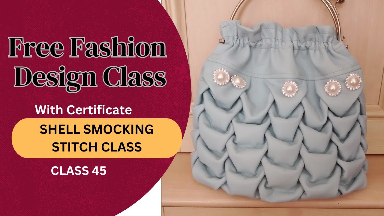Shell Smocking Fashion Design Class (With Certificate) - SHELL SMOCKING STITCH [Class ...